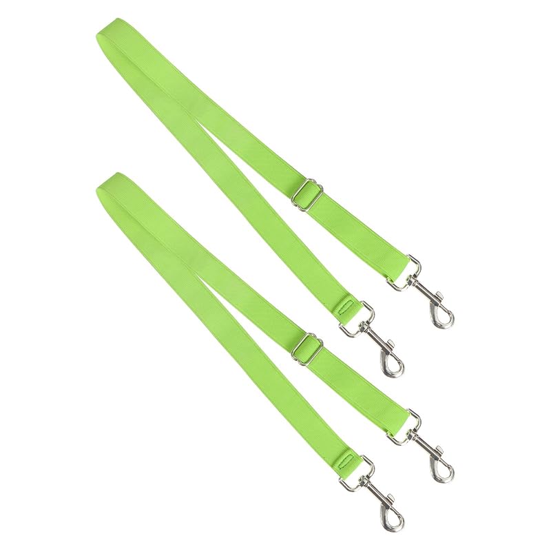 Cintas Elásticas de Reposição para Manta de Cavalos Harrison Howard, Ajustáveis, Amarelo Fluorescente, L, 1 Par