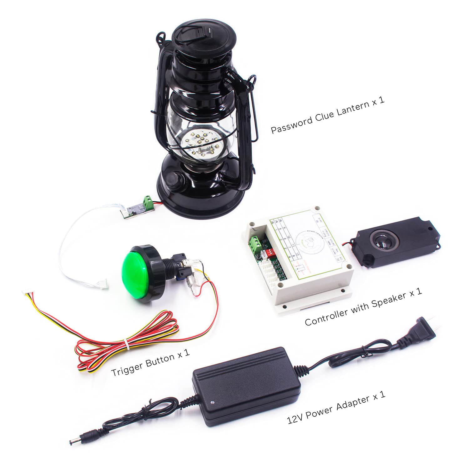 BearHoHo Room Escape Game Password Clues Props Lantern Light Flashing Prompt Escape Room Key to Run Away Adventure Room