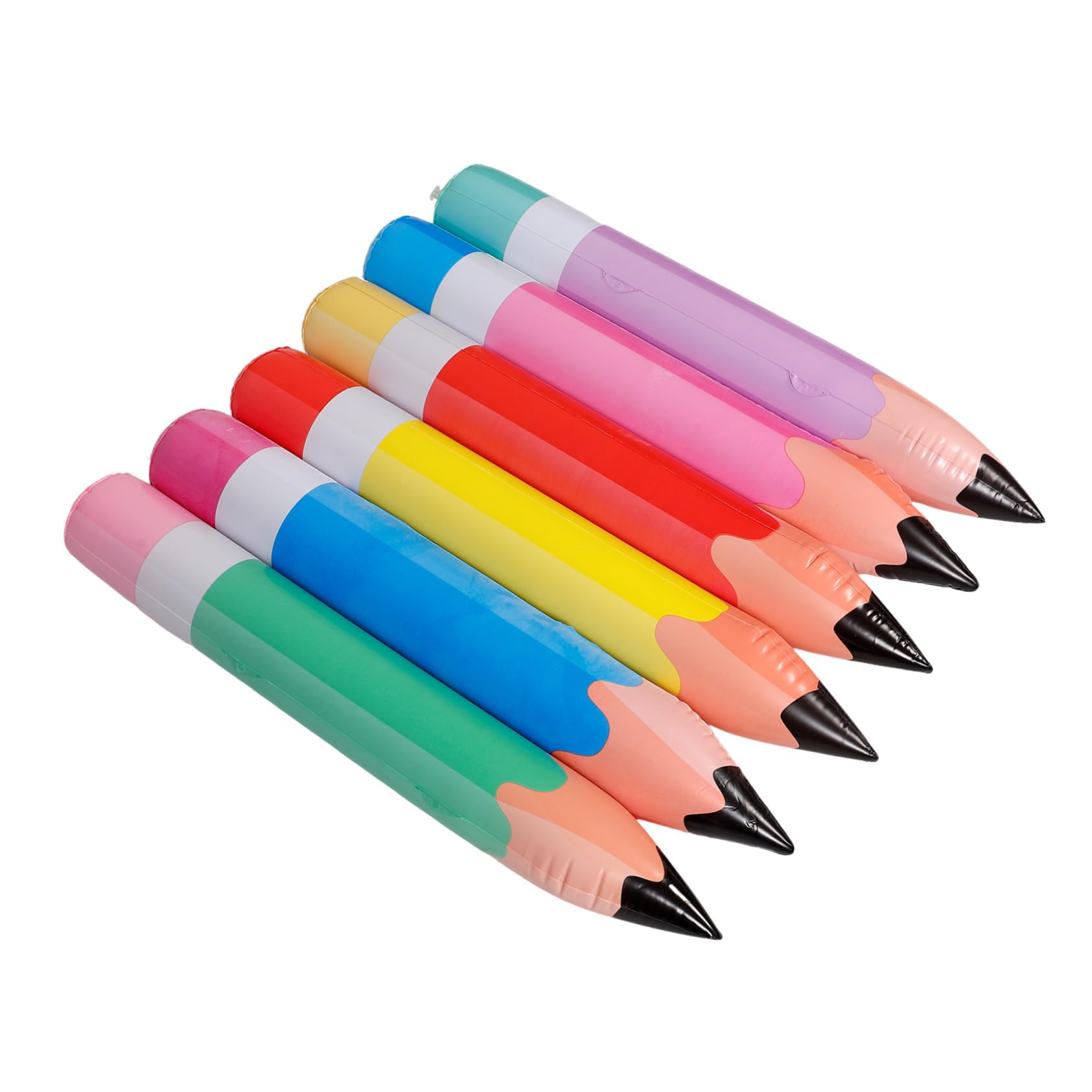 TOPBATHY 30 Pièces crayon gonflable Fournitures scolaires gonflables PVC géants