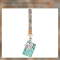 Vista 152 de Ecovision - Llavero con correa para llaves, llaveros de pulsera con 2 argollas para llaves para mujer