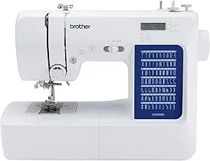 Brother CS7000X Computerized Sewing and Quilting Machine, 70 Built-in Stitches, LCD Display, Wide Table, 10 Included Feet, White
