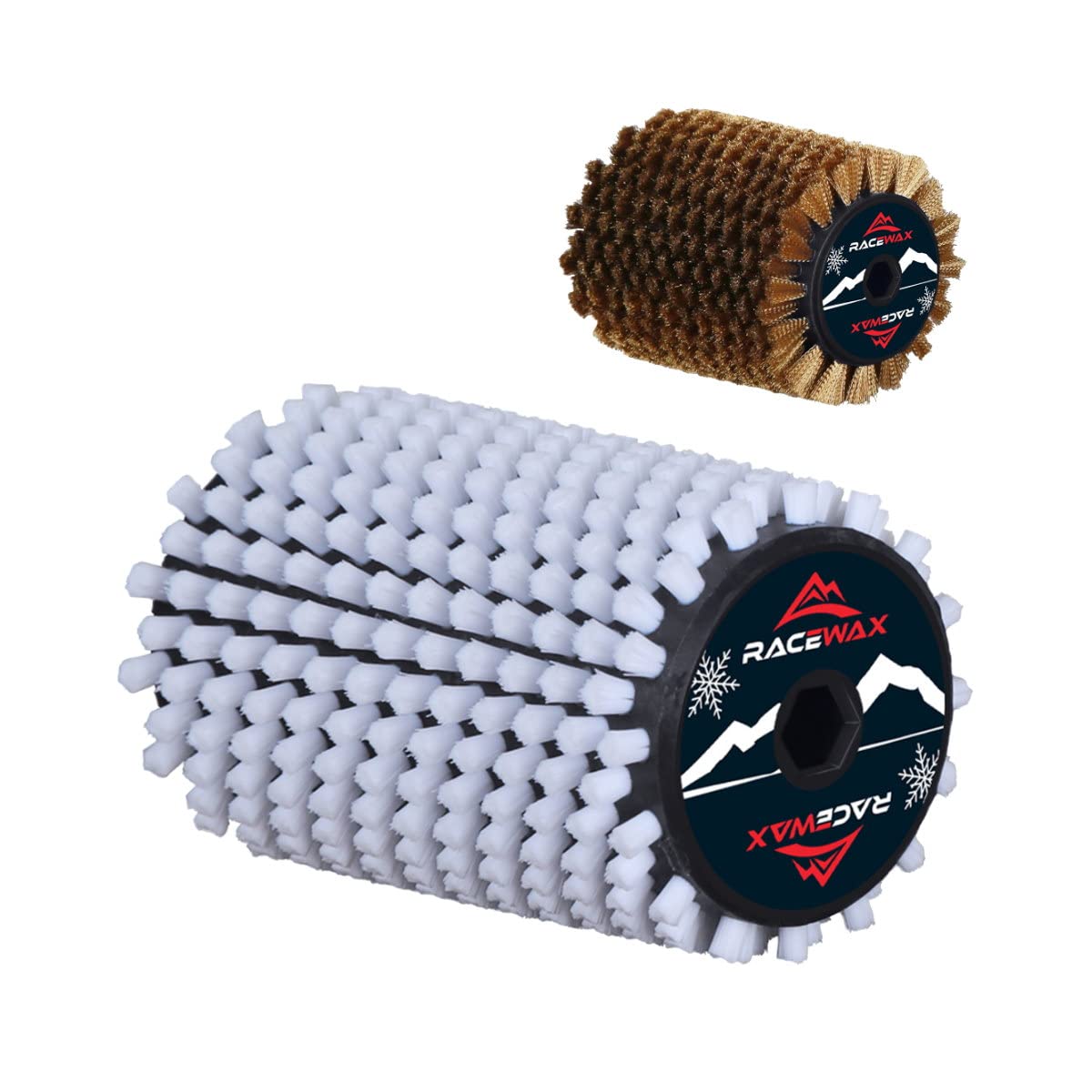 RaceWax Rotorborstelset nylon en koper 100 mm Speed Brush Ski Tuning RaceWax Rotorborstelset nylon en koper 100 mm Speed Brush Ski Tuning