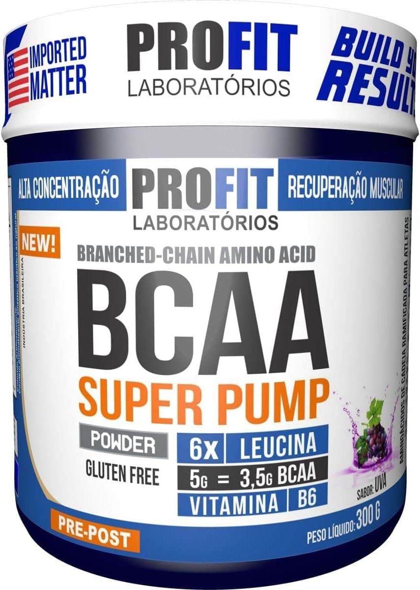 Profit Bcaa 6: 1: 1 Super Pump - Pote 300G - Uva