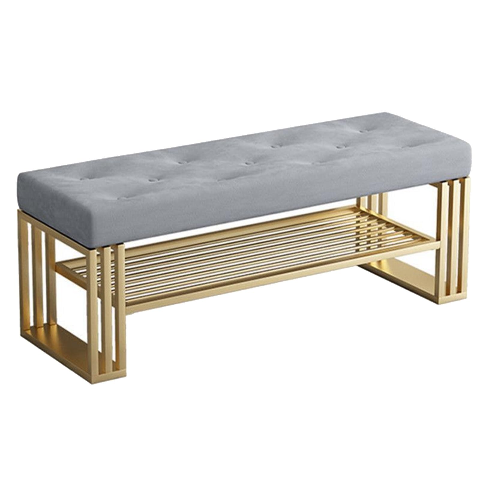 Banc de rangement rembourré pour un couloir accueillant et une entrée parfaitement ordonnée