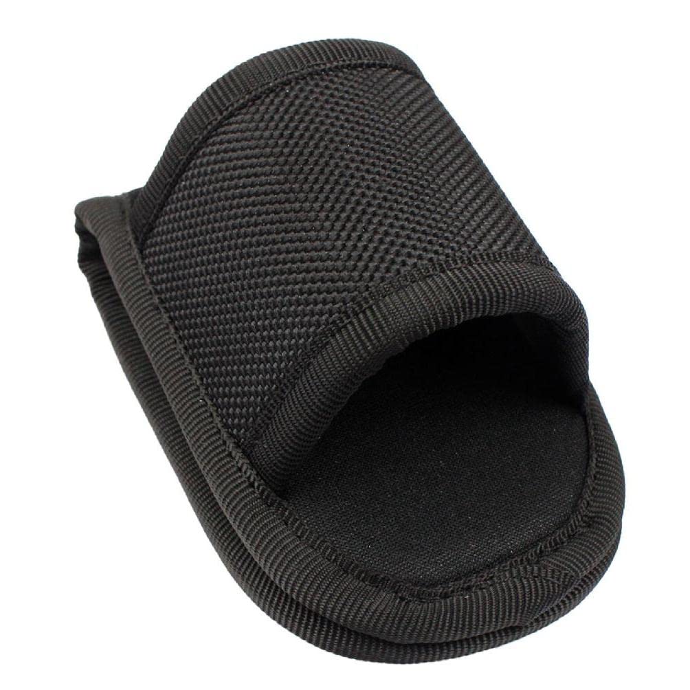 Outdoors Duty Belt Open Top D Cell Compact Light Holders Nylon Weave Pu Flashlight Pouch for Camping