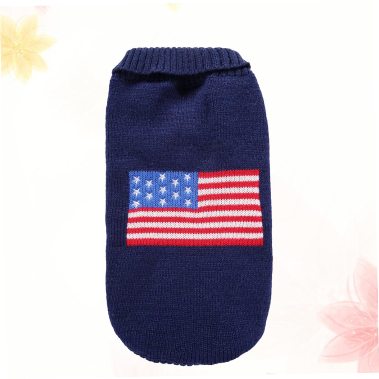 VICASKY 3 Pièces Pull pour Chien XXS Motif Drapeau Américain Vêtement Chiot Chaud et Facile à Porter pour Sorties et