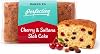 Cherry & Sultana Slab Cake 350g - Moist Fruit Cake with Juicy Cherries & Sultanas - Ready to Eat Tea Cake Snack, Soft Bakery Style Cake (2 Pcs)