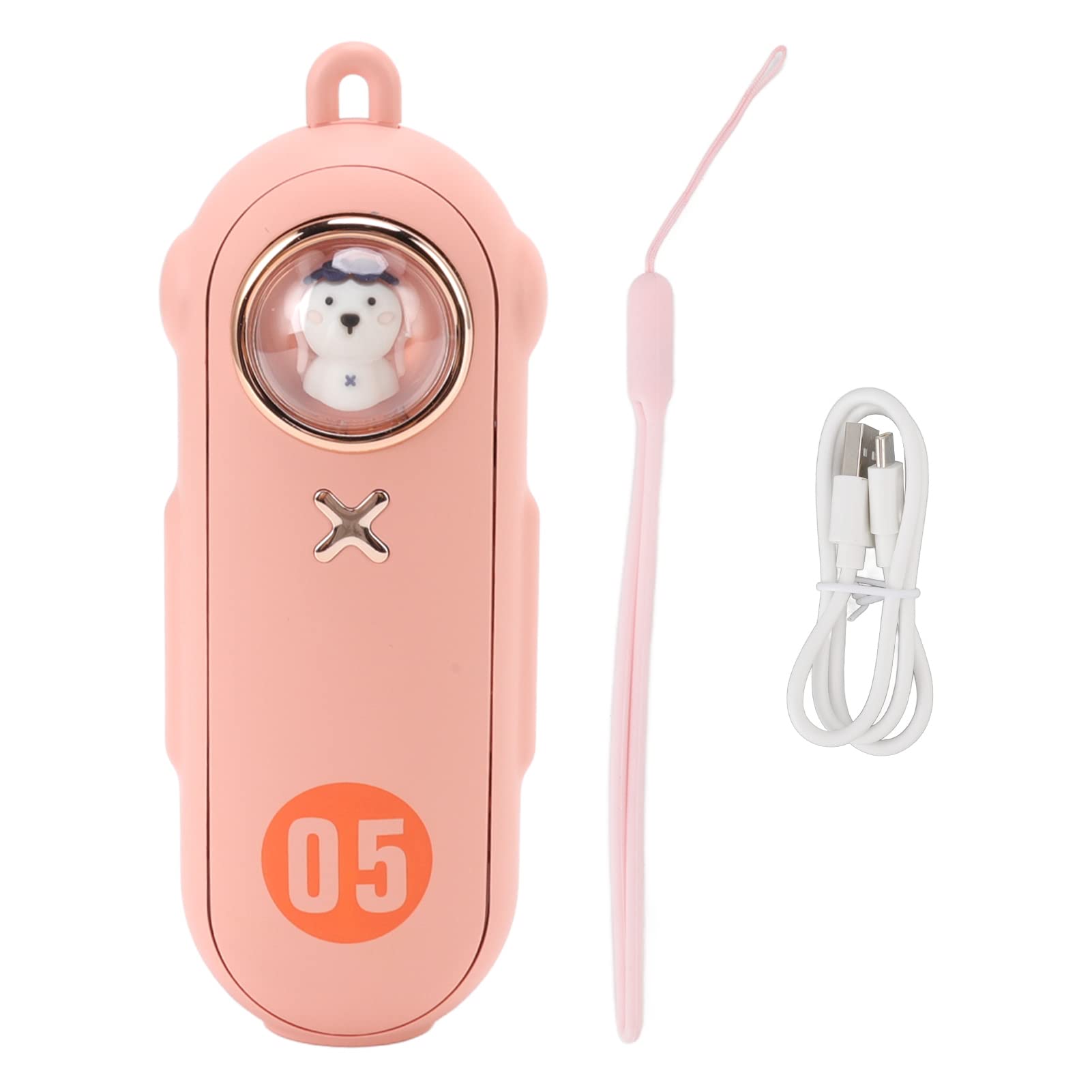 Fdit Chauffe Mains Portable, Batterie Externe 5000 MAh, 4 Niveaux de | Matériau ABS, Chauffe Rapide en 3 S, Dragonne Incluse, Batterie au Lithium Polymère, Idéale pour Camping, Randonnée et