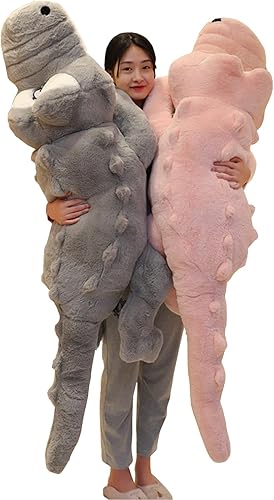 Vista 61 de Hofun4U Alligator Plush Pillow, 61 inch Alligator Stuffed Animal, Home Decoration Christmas Valentine’s Birthday Gift for Boys Girls Adults Kids