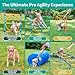 PetCove Dog Agility Obstacle Course Set for Backyard Training and Jumps - Dog Agility Course Backyard Set for Training Sessions & Competitions - Exercise Equipment with Tunnel