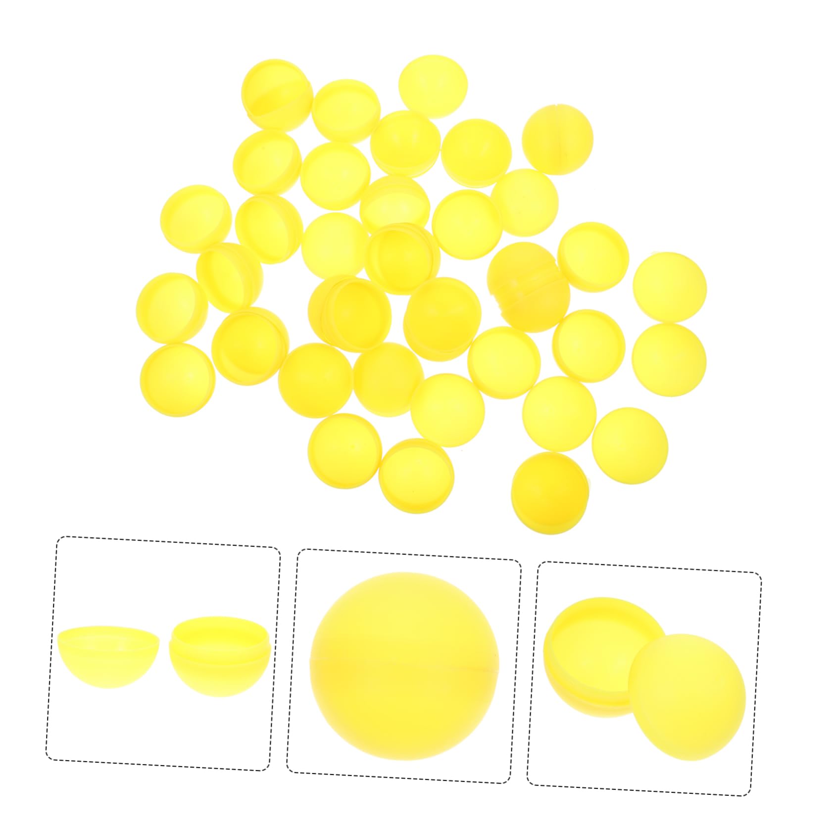 LAPYAPPE Raffle Balls Set Bright Colors 25pcs Plastic Hollow Balls for Parties and Celebrations