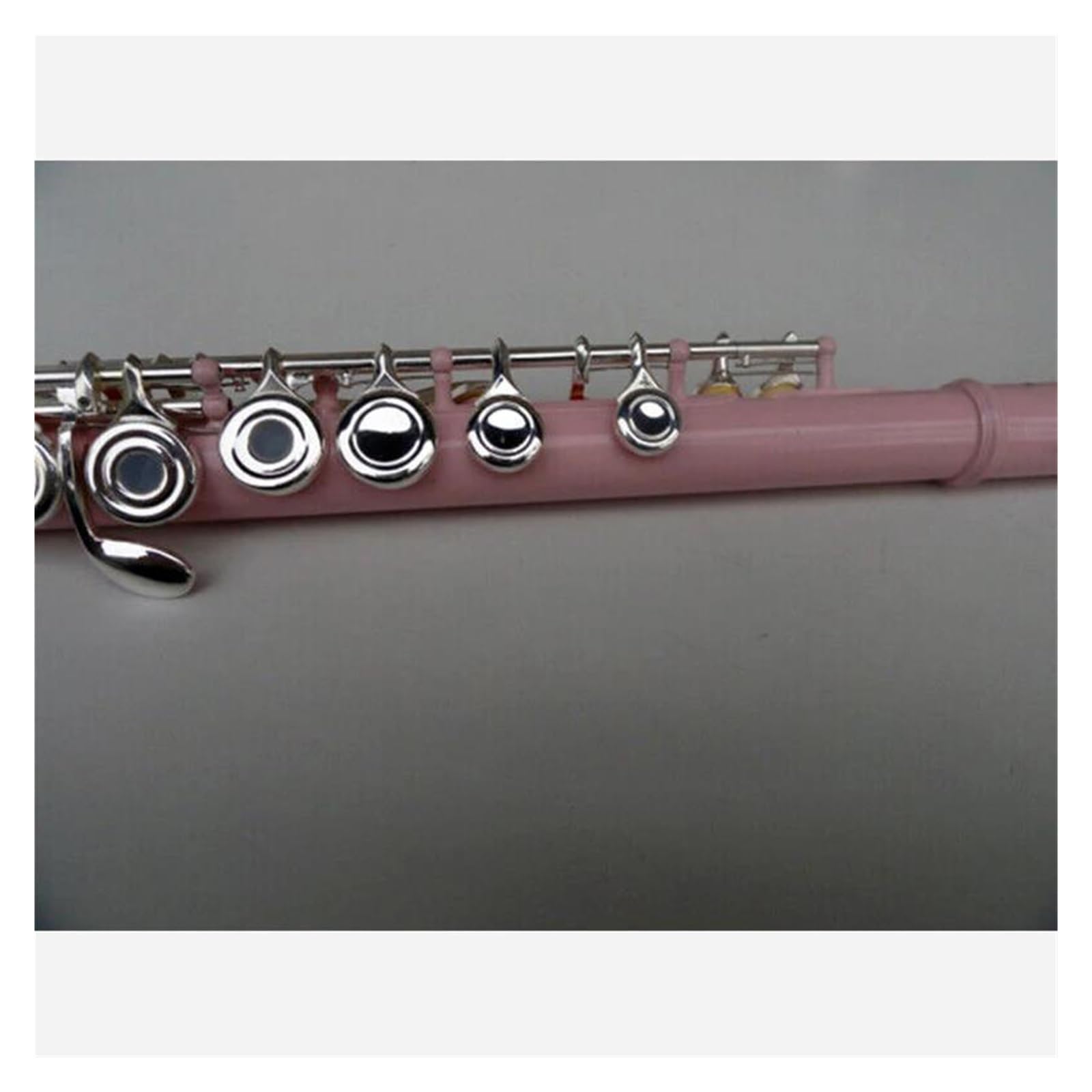 flet prosty Różowy flet 16 otworów E Klucz posrebrzany Kluczowy instrument fletowy z pudełkiem Instrument dęty drewniany
