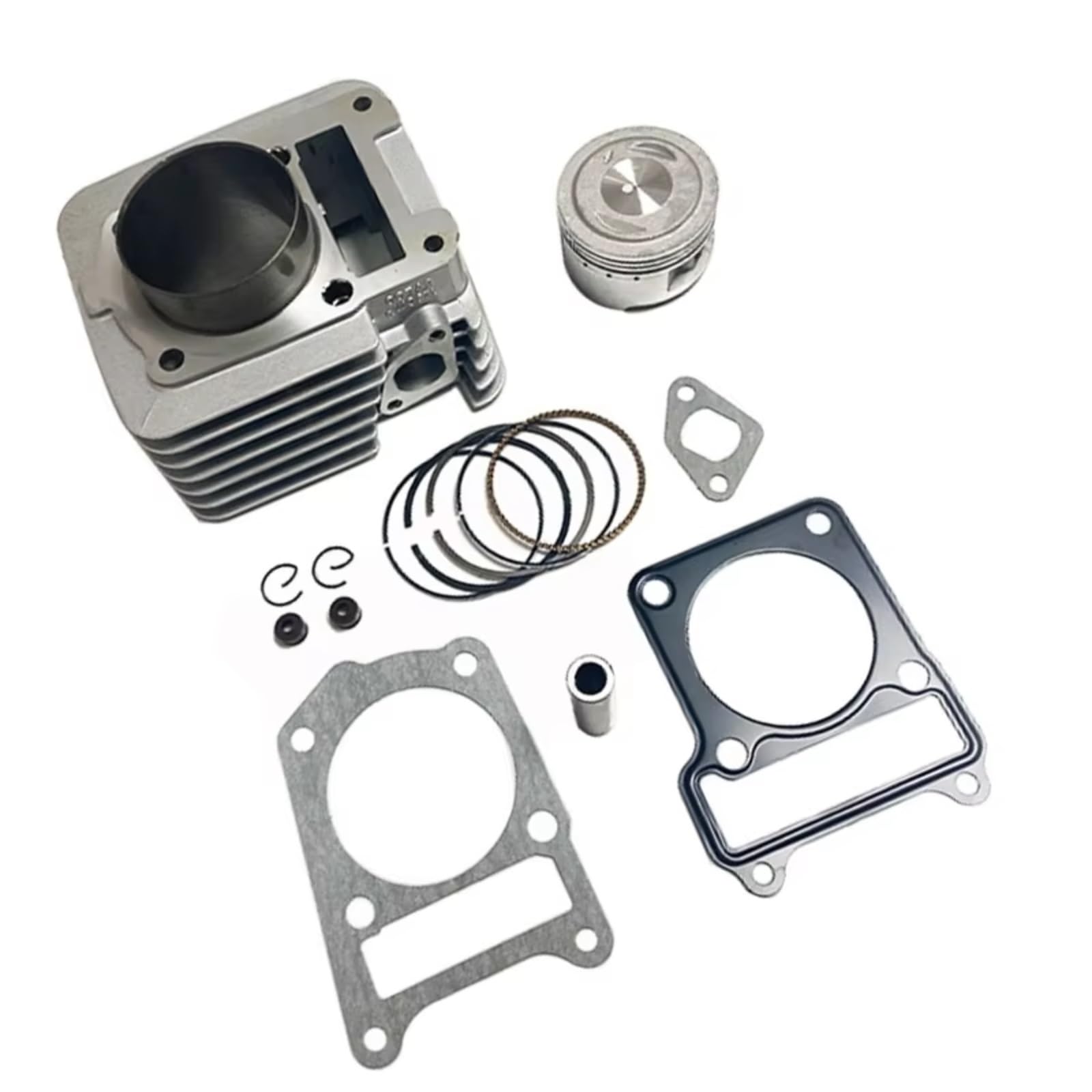 Moto Testata del Cilindro Compatibile con per YBR125 TTR125 62 Mm Moto Cilindro Albero A Camme Pistone Kit Cilindro Blocco Fasce Pistone Testata Guarnizione Base