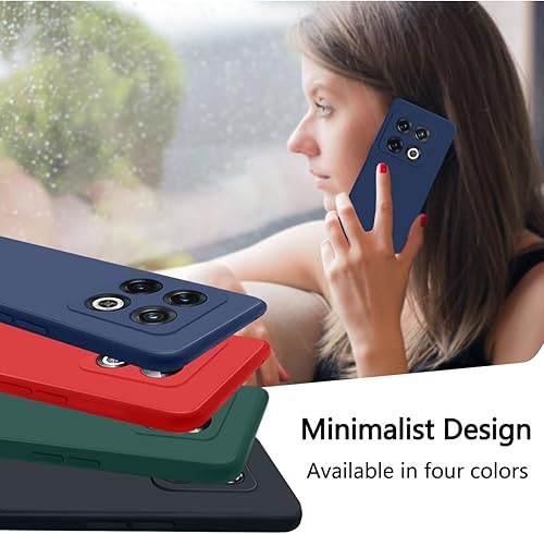 Miniatura 8 de Bastmei Funda diseñada para OnePlus 10 Pro 5G, silicona TPU flexible + interior suave fundas minimalistas para teléfono, protección de cámara a