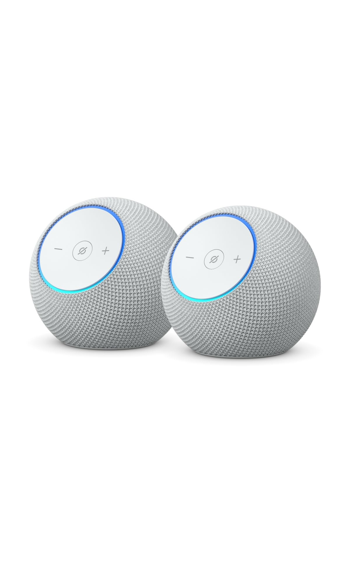 Amazon Echo Dot Max (ultimo modello) - Altoparlante Alexa con audio avvolgente, Hub Casa Intelligente integrato, Bianco ghiaccio, con Accesso Anticipato ad Alexa+ (Confezione da 2)