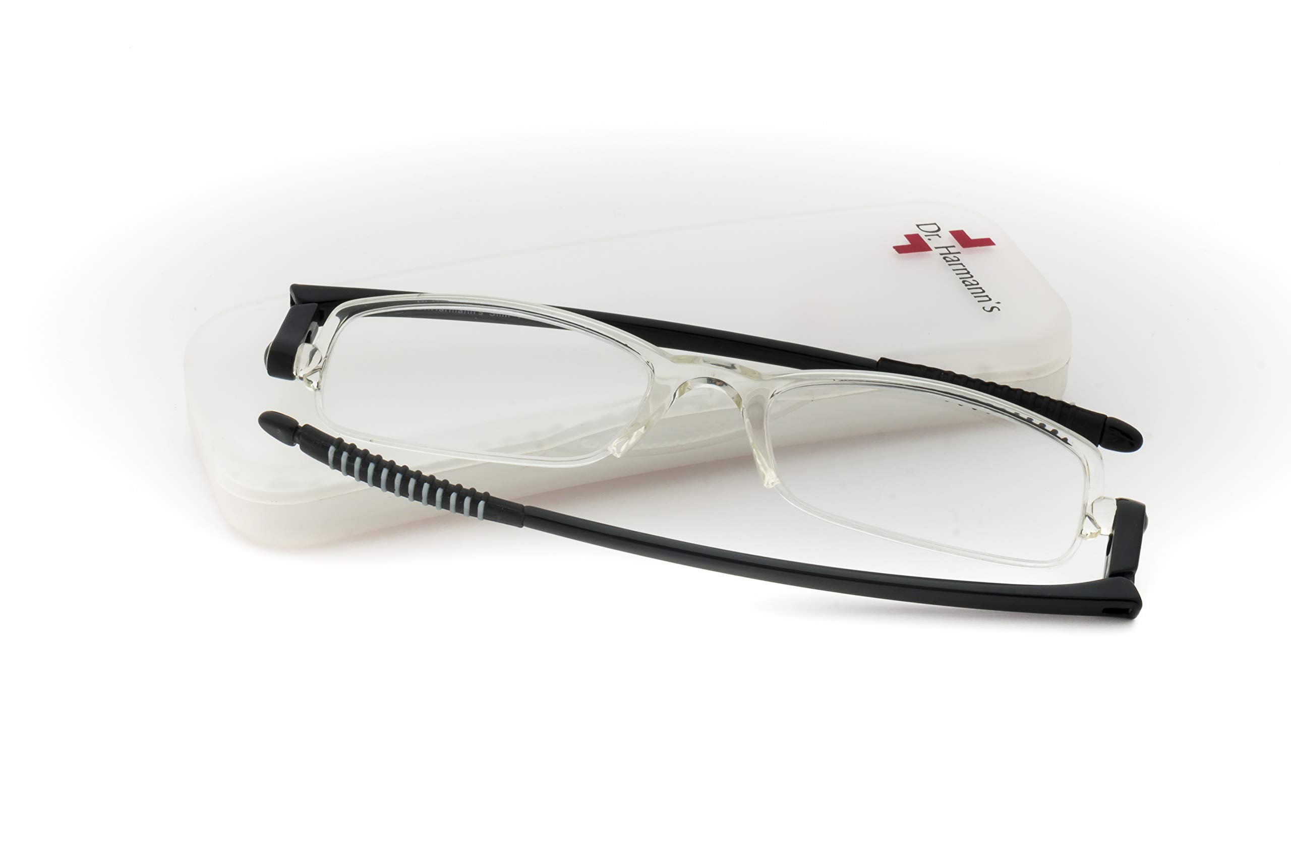 DR.HARMANN'S READING GLASSES® FLAT READERS WITH HARD CASE (Model: Slim 1)-image-27