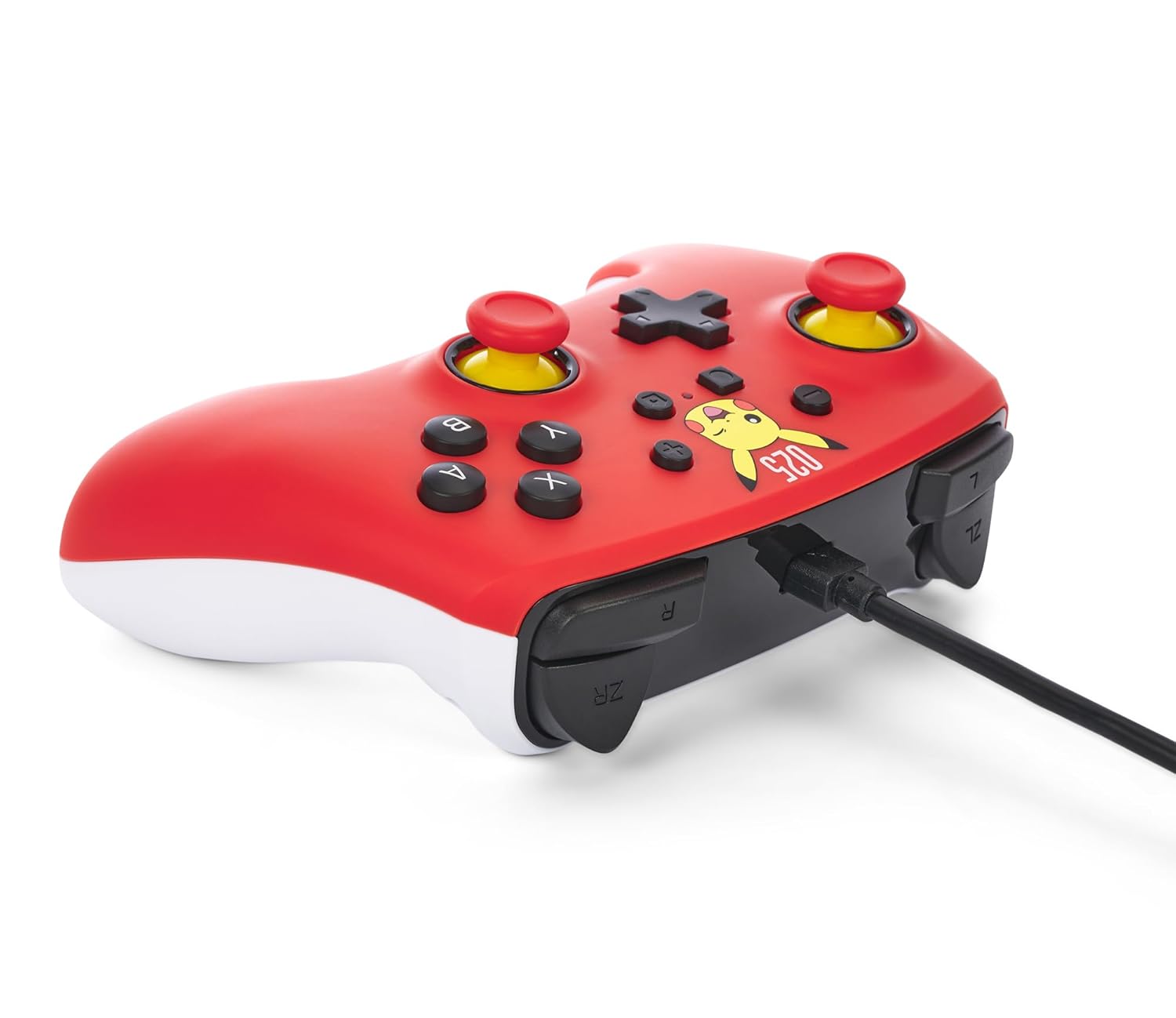 PowerA Nintendo Switch Wired Controller - Laughing Pikachu, Pokemon Switch Controller, Detachable 10ft USB Cable, Plug & Play, Officially Licensed by Nintendo