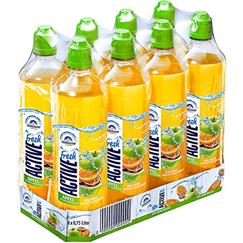 Adelholzener Active Fresh Pomme Orange Fruit de la passion 0,75l (Pack de 8) Cover