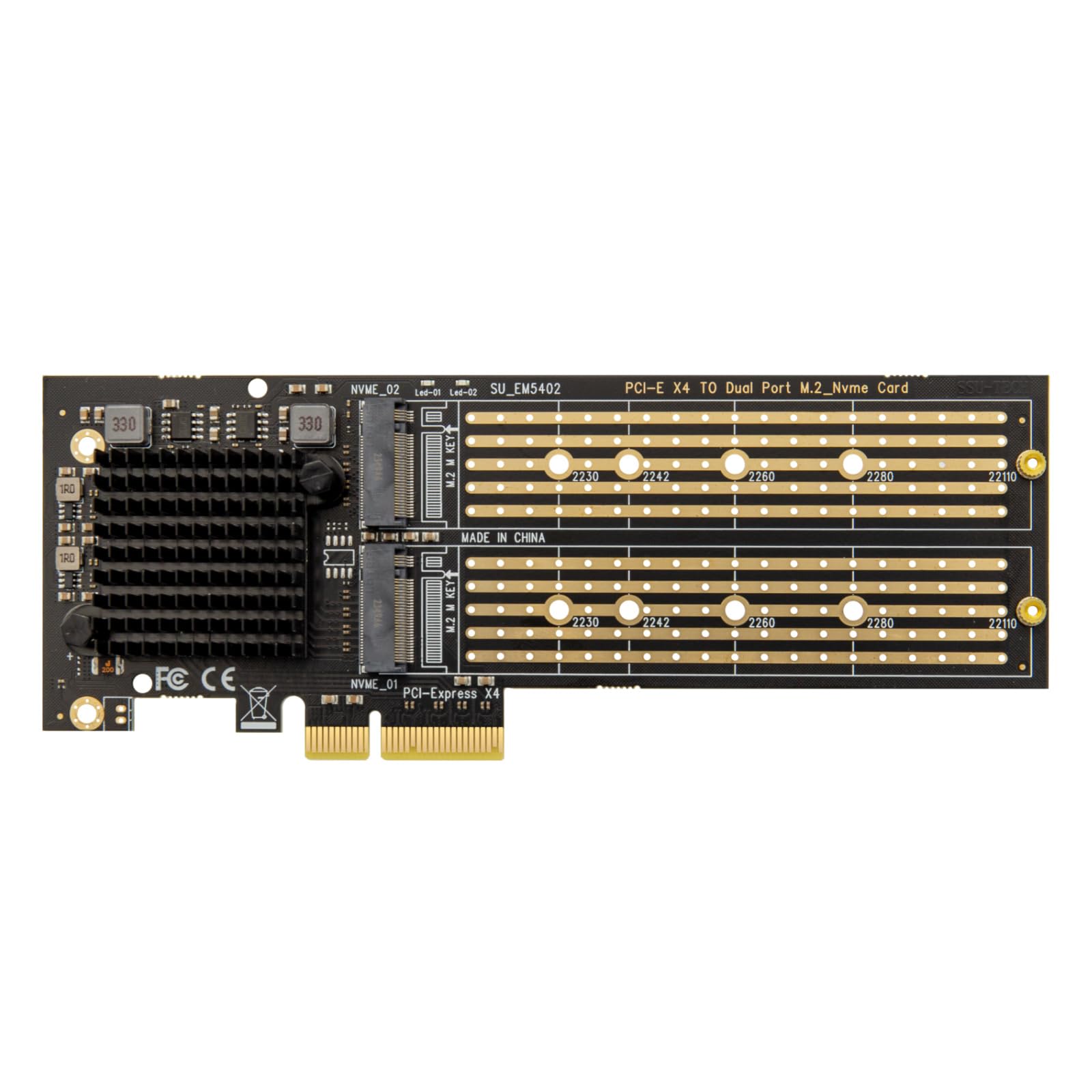 Amazon.com: zimaboard PCIe 3.0 x4 to Dual NVMe M.2 SSD Adapter