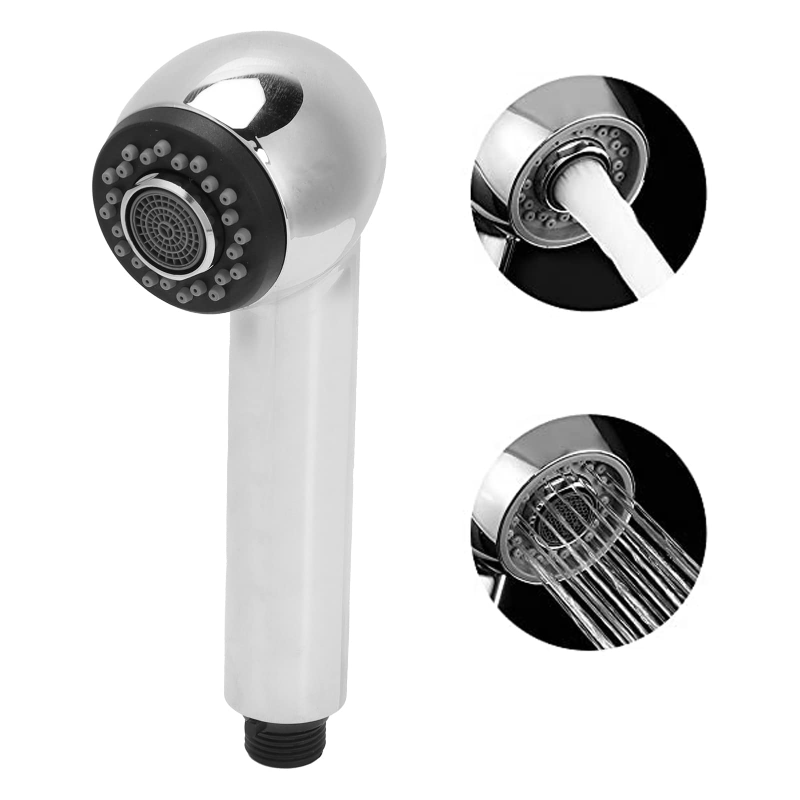 Cabezal de ducha de mano, 2 modos de pulverización, cabezal de ducha de repuesto para grifo de cocina, rociador de ducha de alta presión, accesorio para fregadero de cocina, fácil instalación, diseño