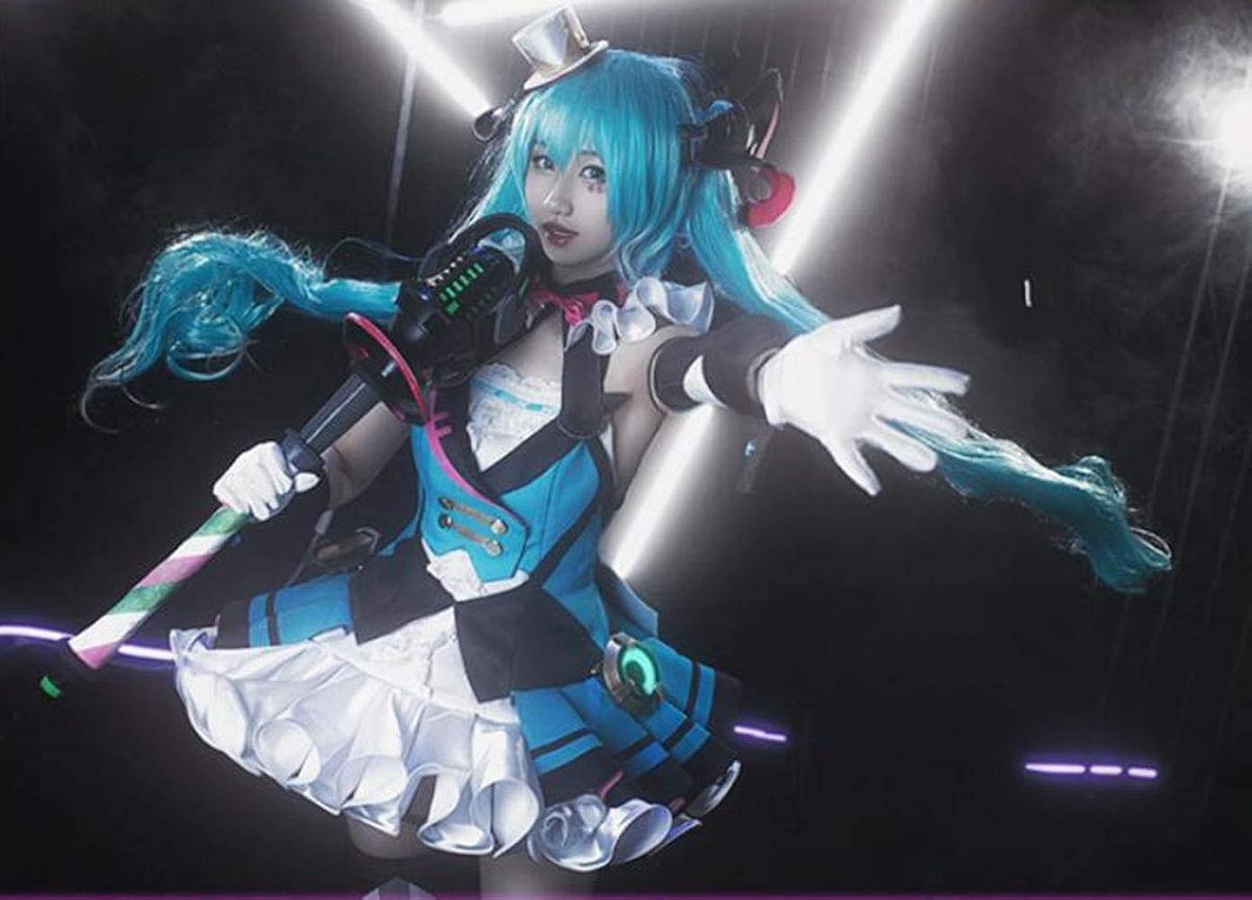 Amazon.co.jp: 初音ミクコスプレ用衣装 演出服 舞台装 打歌服