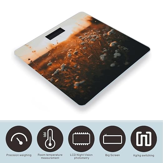 Balanzas digital para peso corporal con pantalla LCD grande miniatura 3