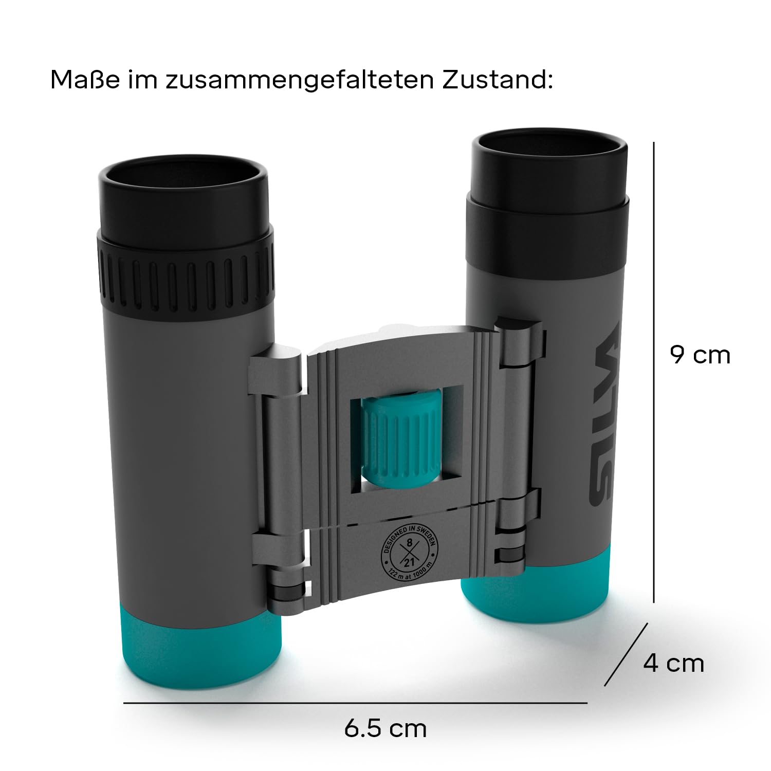 Silva kleines Fernglas Erwachsene & für Kinder - Pocket 8X - 8x21 Wasserfest - BK7 - Faltbares Fernglas klein - Mit Etui und Handschlaufen