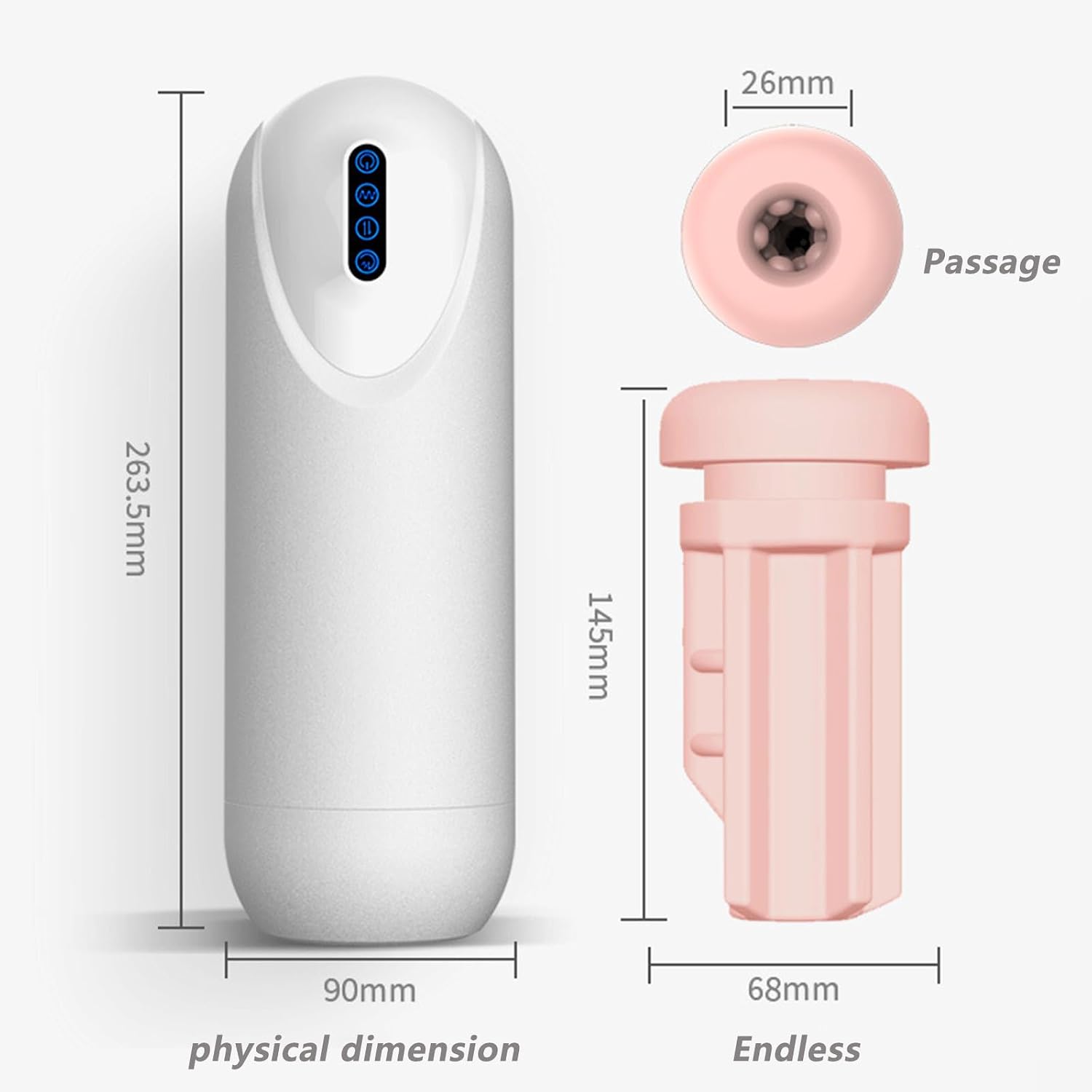 Male masturbators Cup Adult Toys Sex Toys for Men Sex Toy for Men Sex Toy Multi-Angle Exploration Handy Cleaning Kit Adult Toy Cleaner Hands FreeMasturbators Stroker Male Masturbator