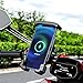 15W Wireless Motorcycle Phone Holder with QC3.0 USB Charging - Handlebar Mount for Smartphones(Handlebar NO Charger)