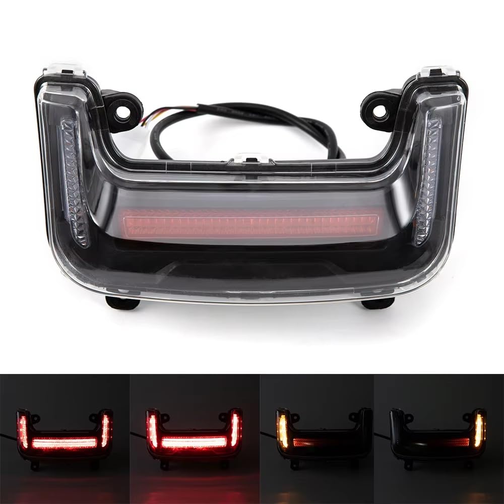 luz Trasera Motocicleta Luz trasera Universal para motocicleta, luces de señal de giro, lámpara de freno, vehículo eléctrico, bicicleta en funcionamiento