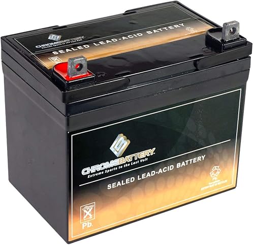 CB CHROMEBATTERY Batería sin mantenimiento de 12V 35AH T3 para cortadoras de césped, sopladores de nieve, energía solar, sistemas UPS y más -
