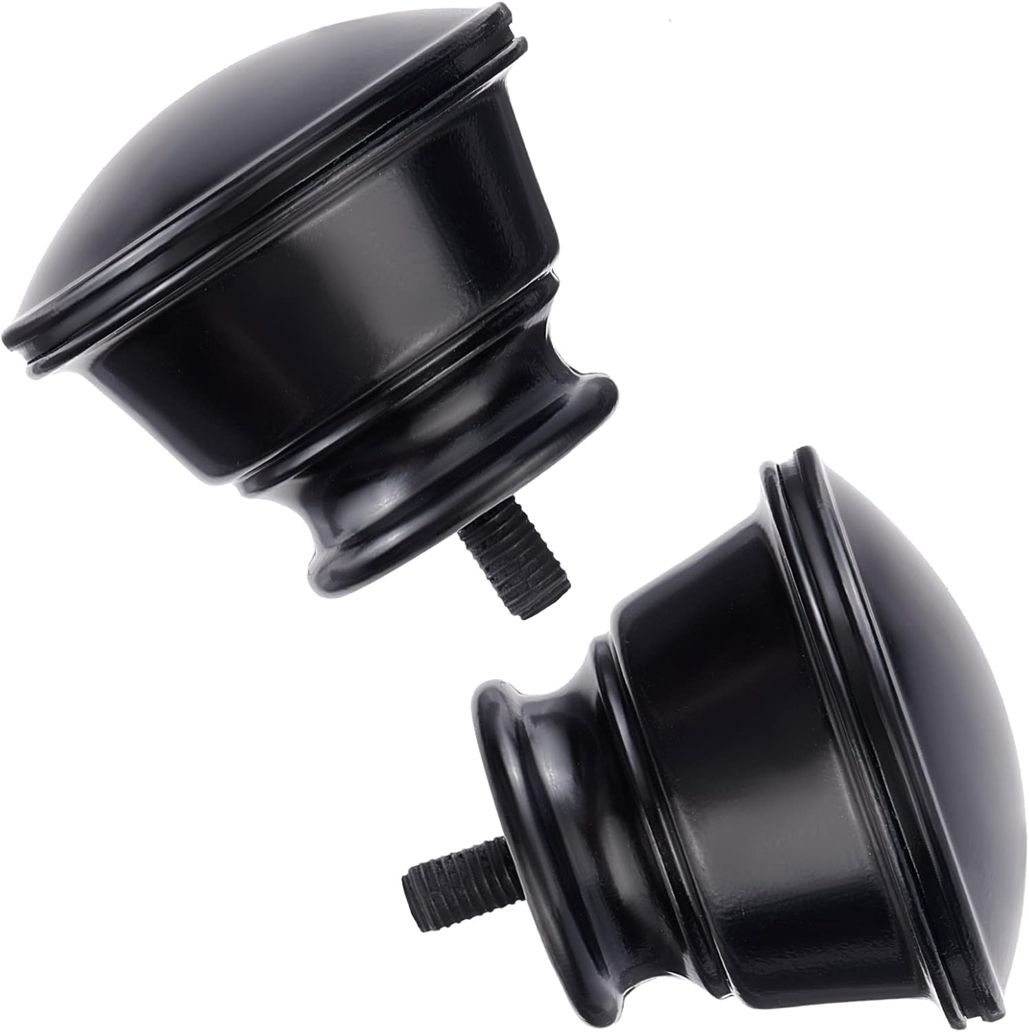 2PCS Round Curtain Rod Finials Replacement