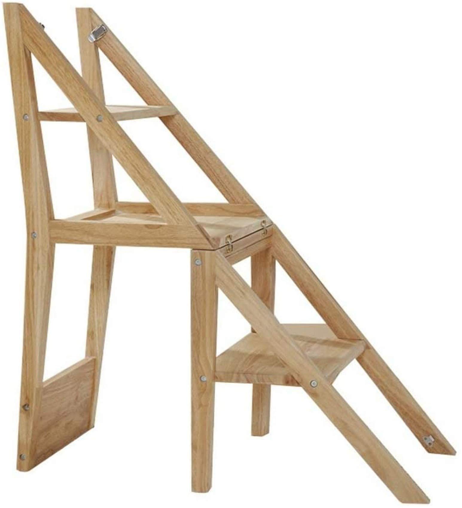 Escabeau en bois compact 3 marches pour sécuriser vos escalades