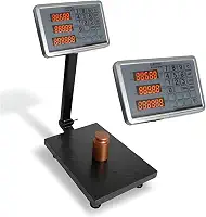 Balança De Plataforma Digital 200kg C/coluna 40x30 + Nf Vermelho