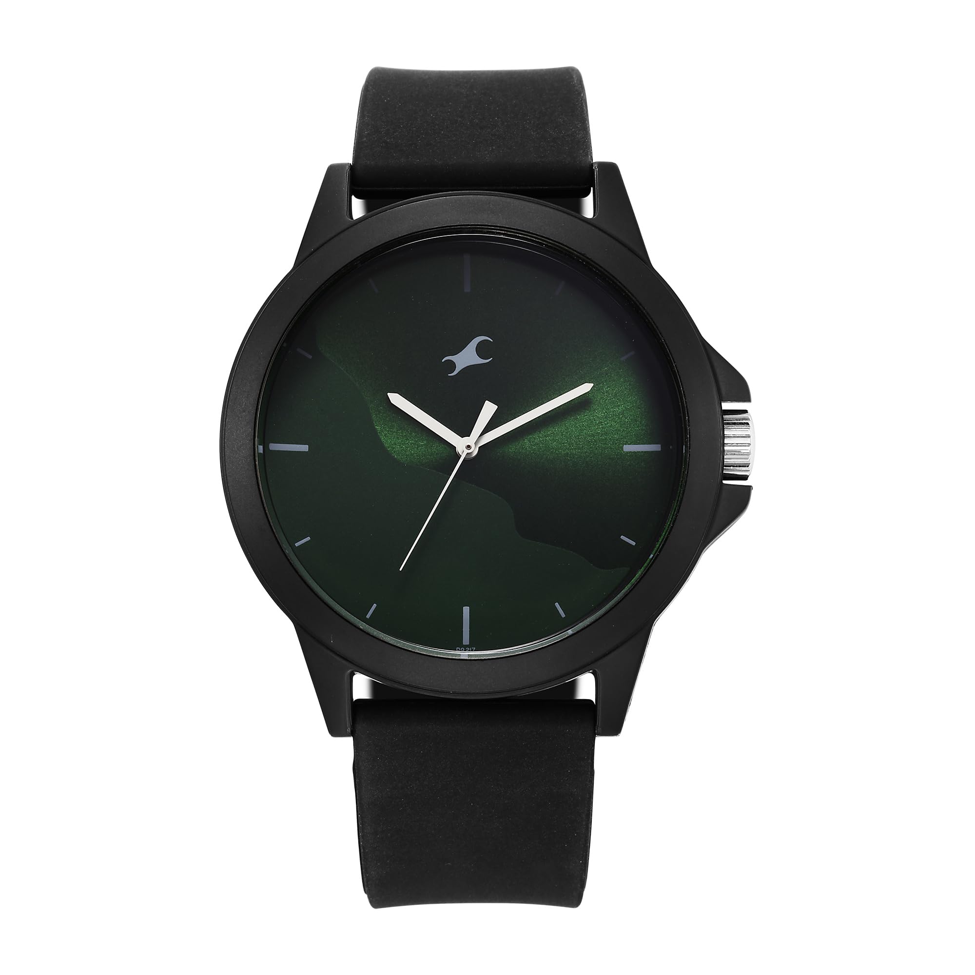 fastrack Tees Wanderlust Quartz Analog Green Dial Silicone Strap Watch for Unisex-38024PP73W/NT38024PP73W-picture-4