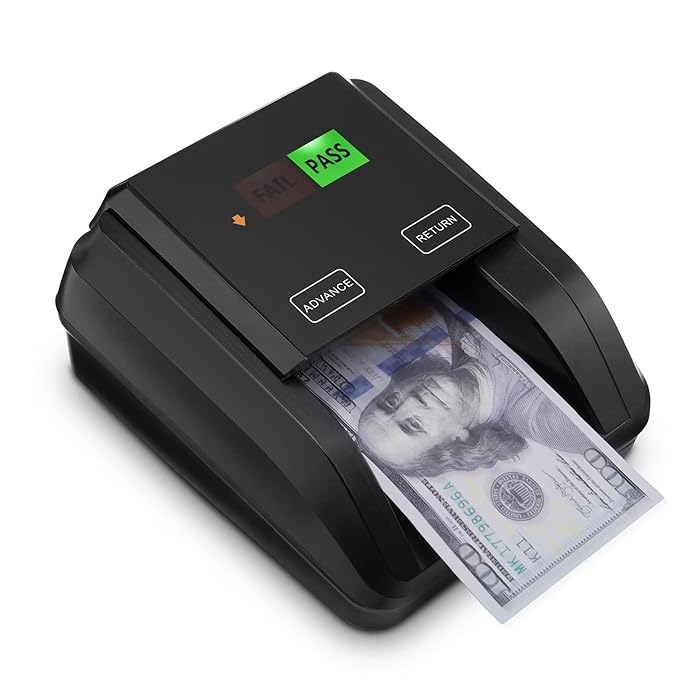 Buy MUNBYN Portable Counterfeit Bill Detector with UV/IR/MG Detection