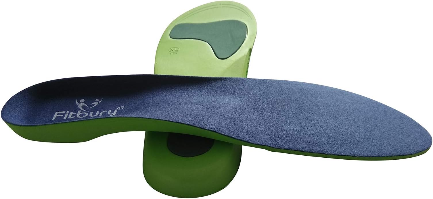 Fitbury [2 Pairs] Plantar Fasciitis Insoles Full Length With Arch Supports & FREE eBook, Orthotic Insoles, Orthotic Inserts, Plantar Fasciitis Insoles For Men & For Women
