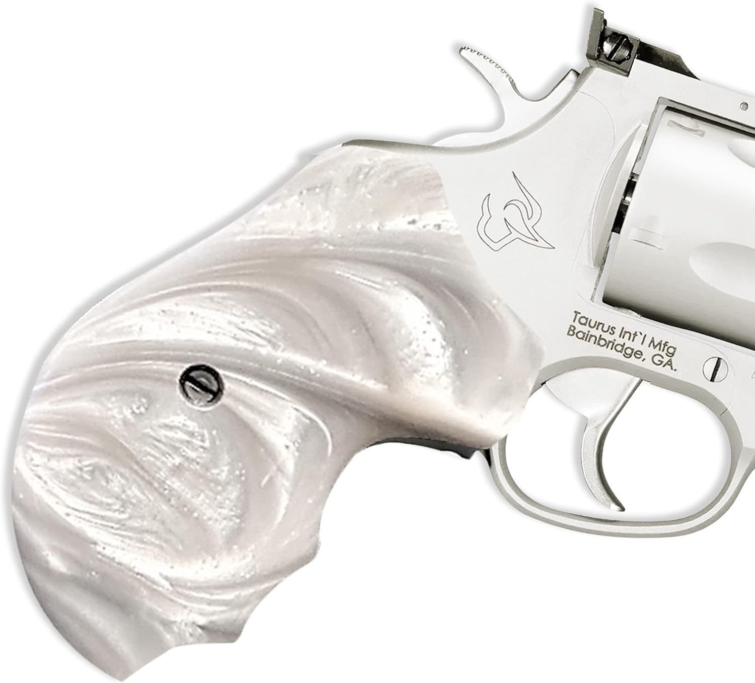 Replacement Grips for All Charter Arms Fire White Pearl wrap Around