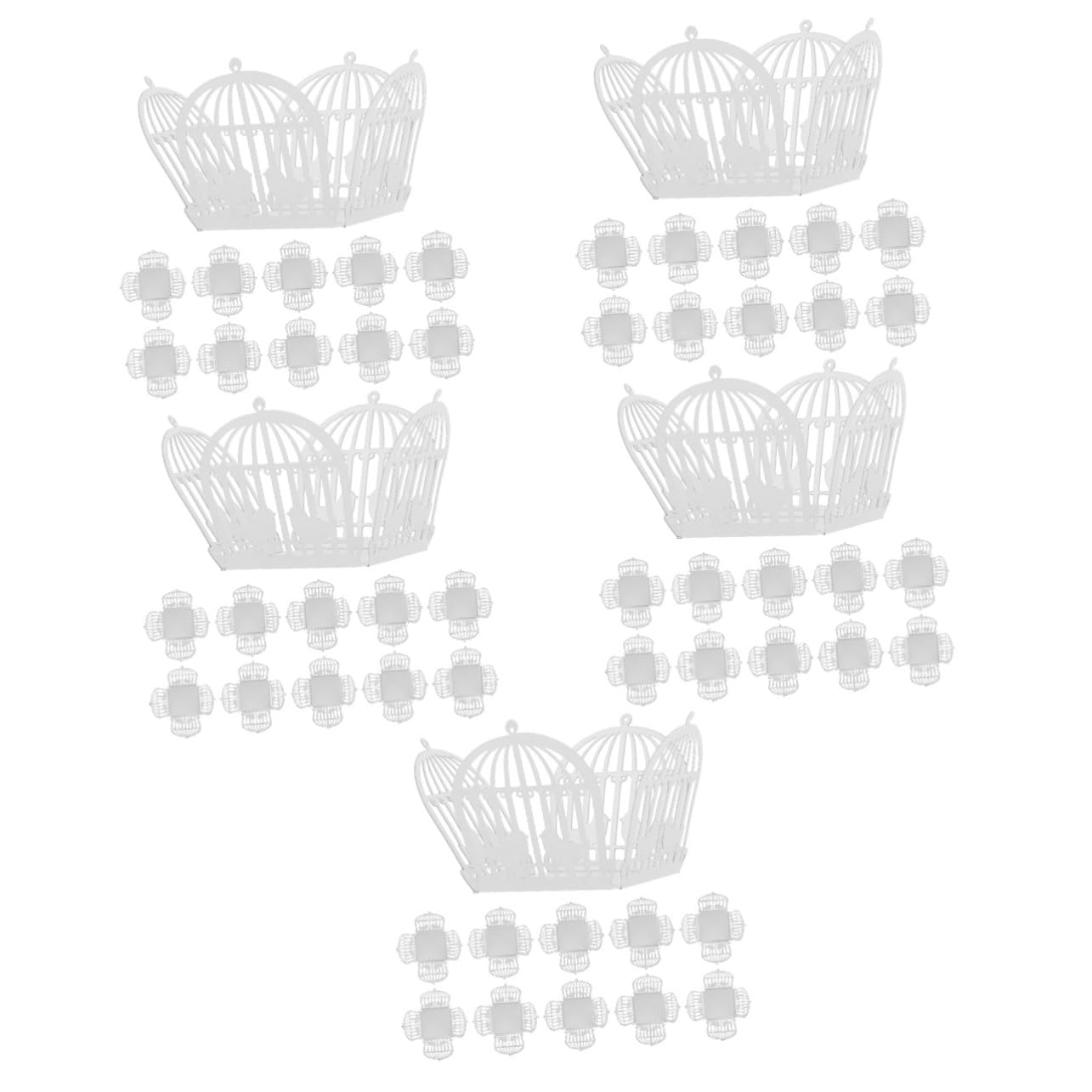 FRCOLOR 250pezzi Scatole Decorativa Per Cioccolatini Con Design Cesta Vuota Confezione Elegante Per Feste e Matrimonio Per Dolci e Caramelle