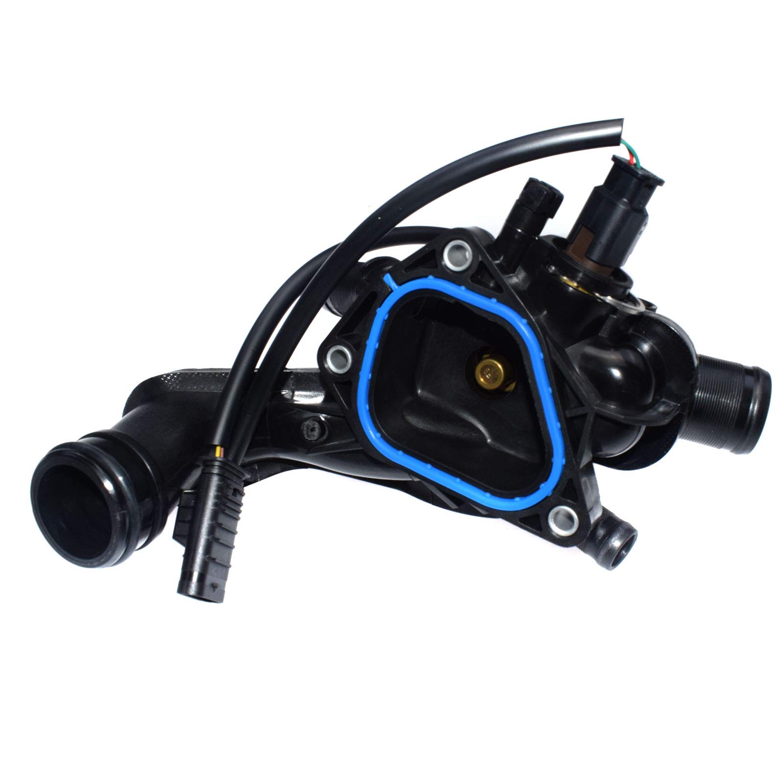 eGang Auto Nuovo Gruppo alloggiamento termostato Liquido refrigerante Motore + Kit Cavo Adattatore 11537534521,12517646145 per Cooper