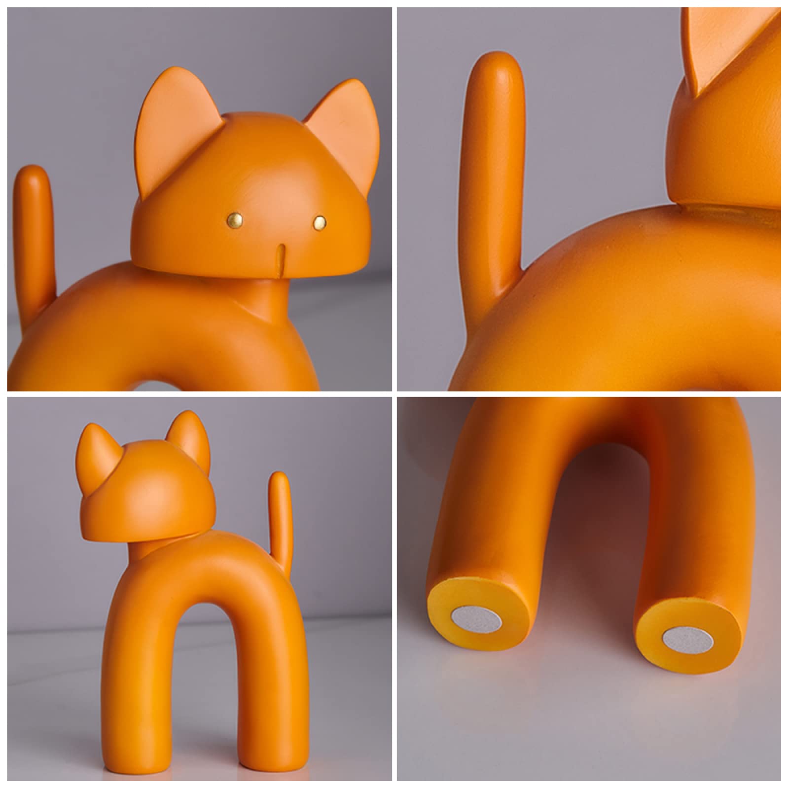 Amazon.co.jp: 彫刻 猫の置物の装飾品現代の装飾樹脂動物の彫像 : Home