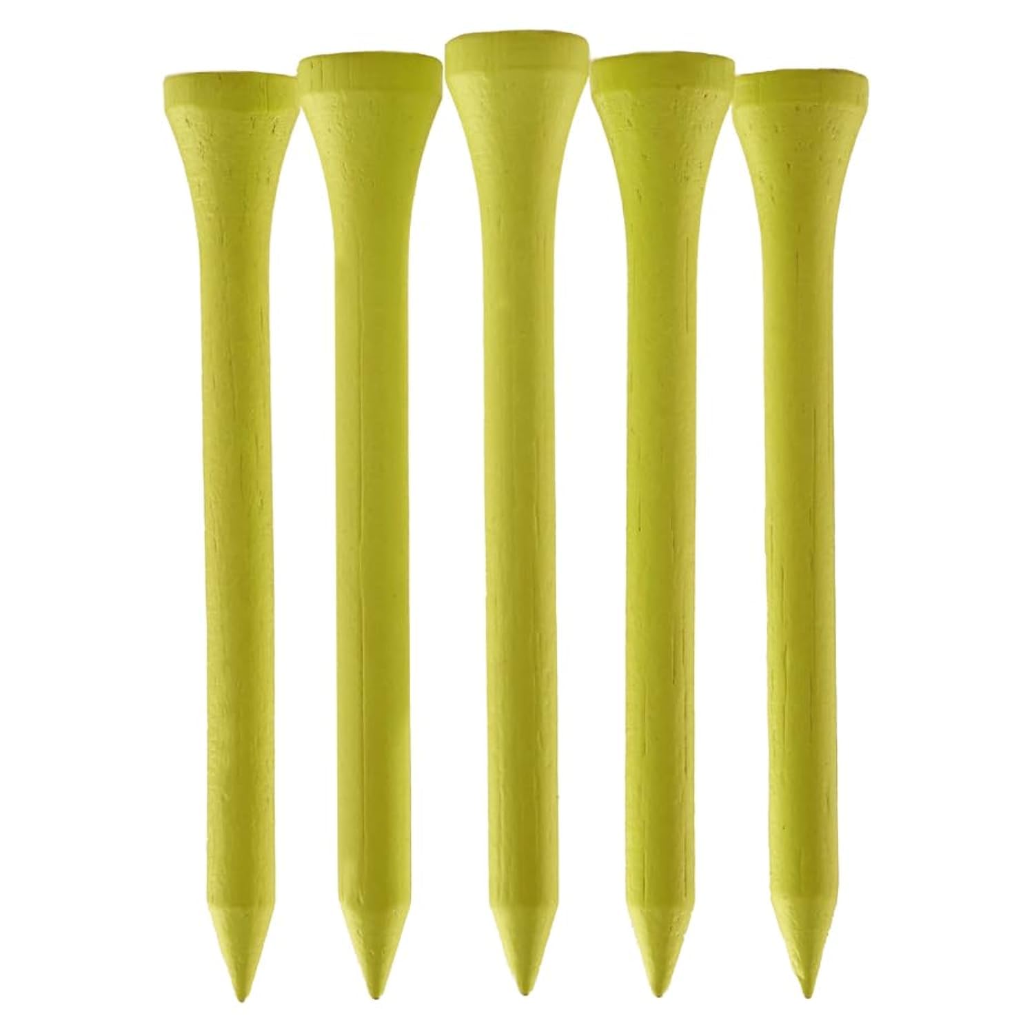 Th Golf Unisex Neon Yellow Bamboo Golf Tees 70Mm | Pack Of 50 & 100 | Multiple Colour Options | Premium Eco Friendly Sustainable Durable Bamboo Golf Tees (Pack Of 100, )