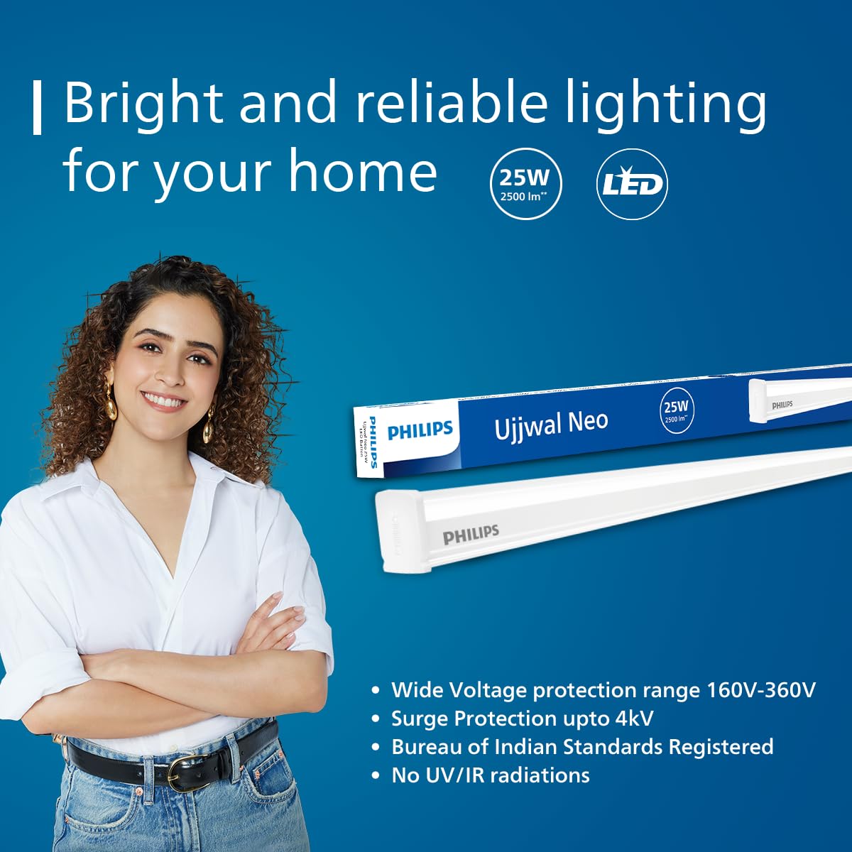 Philips LED Tubelight - Cool Daylight, Pack of 10 -2 Philips LED Tubelight - Cool Daylight, Pack of 10 -2