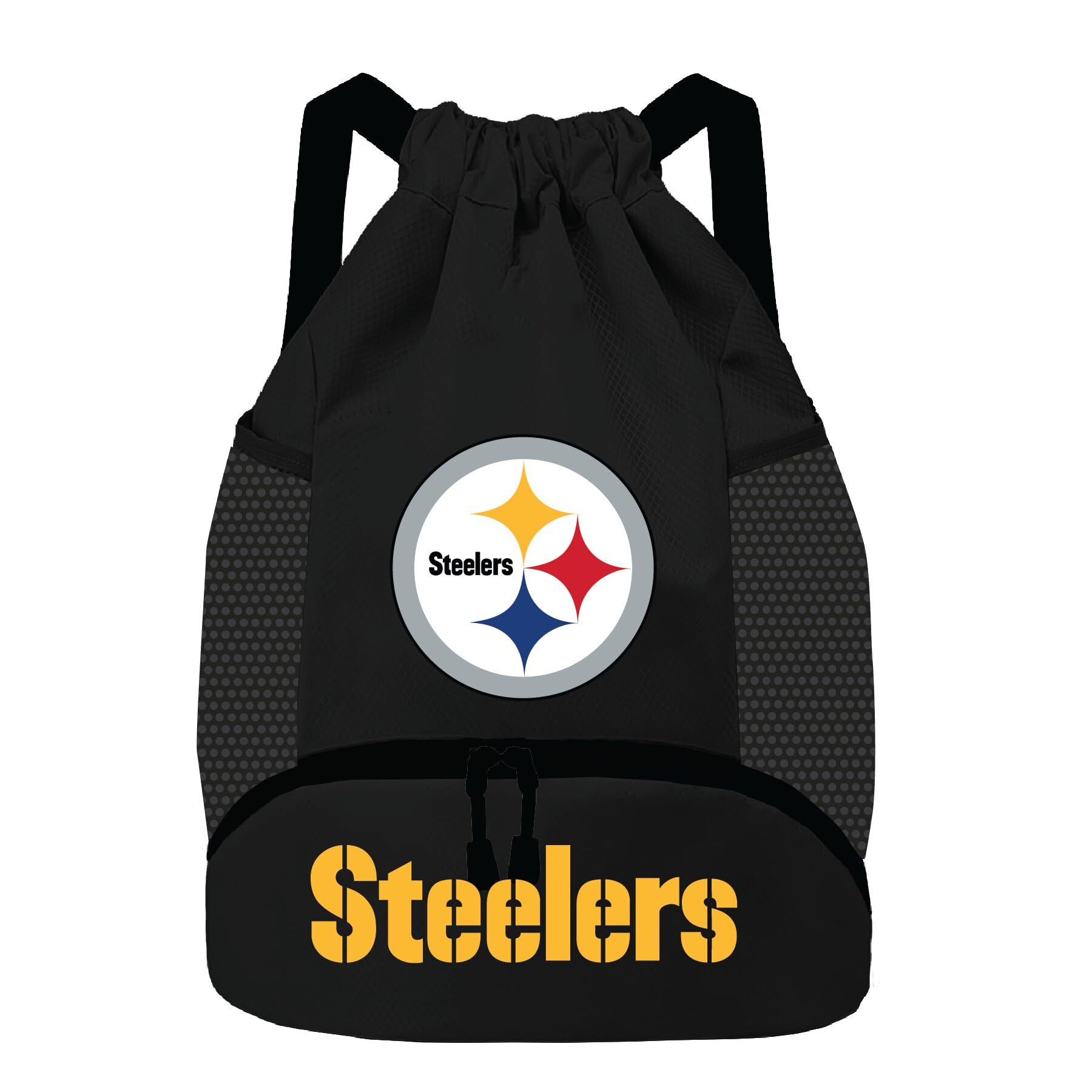 NFL Pittsburgh Steelers Cinch Bag – Standard Logo Drawstring Backpack