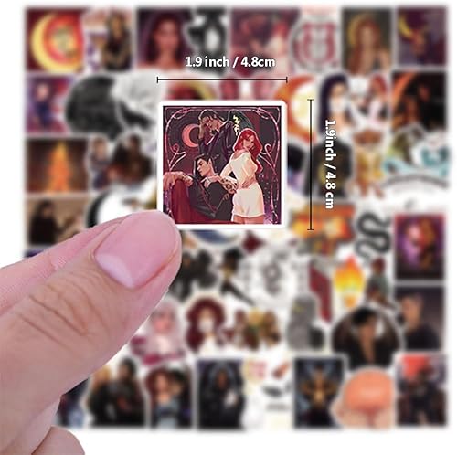 Miniatura 2 de Paquete de 63 calcomanías de Crescent Crescent City, vinilo estético impermeable de la serie de televisión estadounidense para botella de agua,