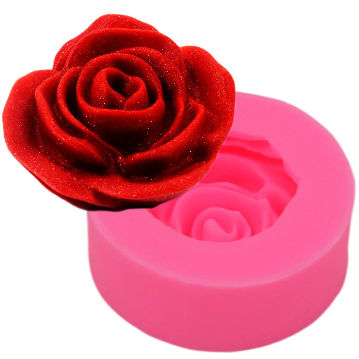 Rose Flower Silicone Mold Chocolate Fondant Cupcake Molds Cake Decoration — Amazon image 6
