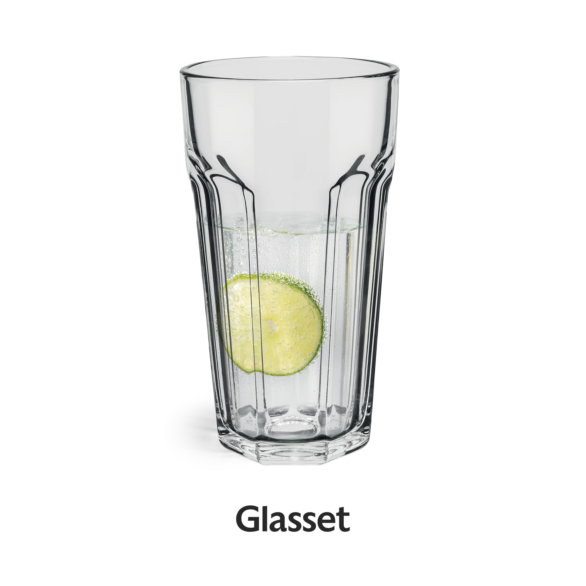 Kieliszki do napojów XXL, zestaw 6 sztuk, 700 ml, amerykańskie rowki, szklanki do koktajli Highball, zestaw szklanek XXL Tumblers Retro, 100% nadają się do recyklingu, nadają się do mycia w