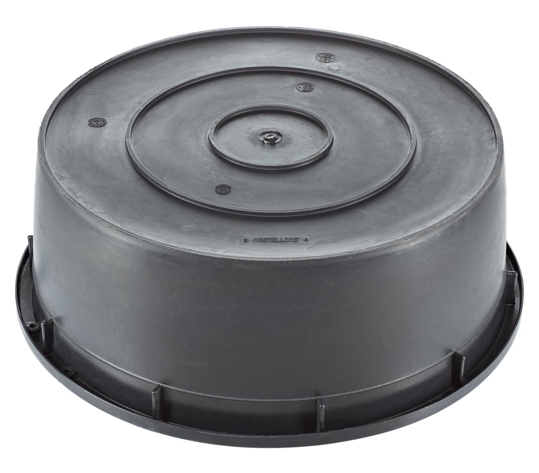 Dehner Mini-Gartenteich Becken 150 l, Ø 88 cm, Höhe 32 cm, Polyethylen, schwarz