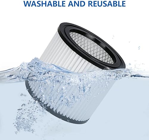 Miniatura 5 de Filtro de repuesto para aspiradora HEPA compatible con Shop-Vac 90398, 903-98, 9039800, 903-98-00 Hangup Filtro de cartucho de repuesto para