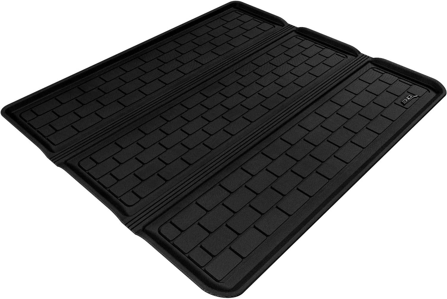 3D MAXpider Cargo Custom Fit All-Weather Floor Mat for Select Ford Explorer Models - Kagu Rubber (Black)